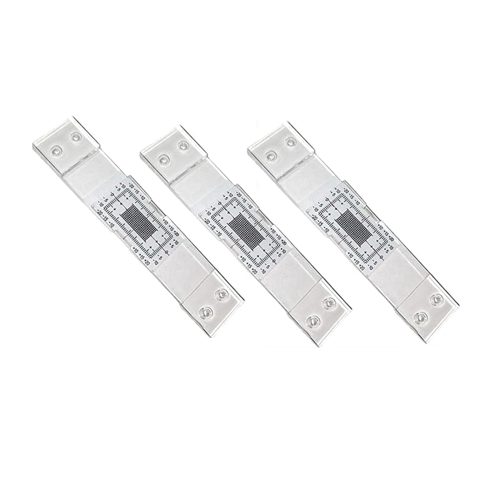 Monitor per fessure in acrilico 3 pezzi, strumento manuale di misurazione crepe, registrazione sorveglianza