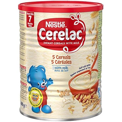 Nestle Cerelac 5 Cereals with Milk,  7 months+, 400g (Pack of 1) Cover