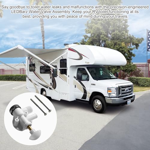Image of 385314349 RV Toilet Water Valve Assembly for Dometic Sealand EcoVac Vacuflush, Rv Toilet Valve Replacement, Does Not Fit for Dometic 300 301 310 320