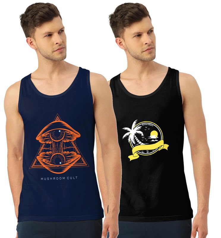 Men's Cotton Printed Vest-picture-31