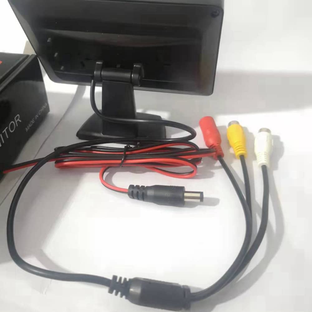 CáMara de VisióN Trasera Amplio Pantalla LCD TFT de 4,3 Pulgadas o Monitor VisióN una Prueba de Agua Copia de Seguridad de Marcha AtráS, CáMara de Monitor