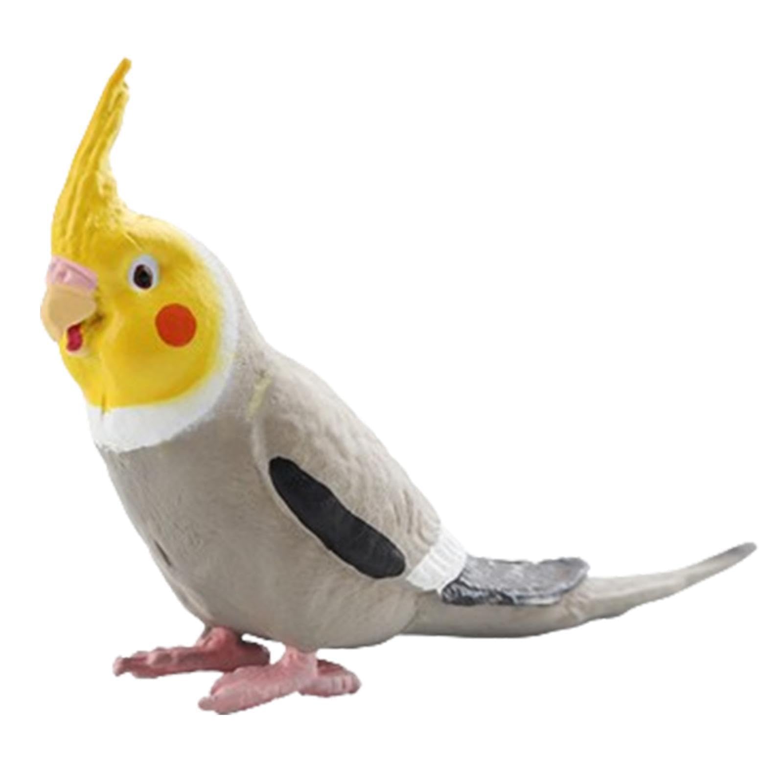 TWISAXC Miniature Ornaments Figurine Lawn Figurine Versatile Craft Display Item Showcasing Creativity In Home Decor Spaces Photography Props Educational Mini Birds Figures, gray, 9.5x4.8x2.4cm