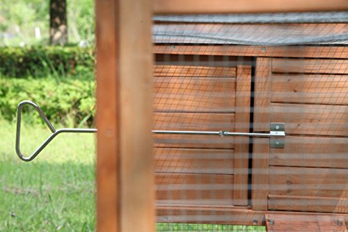 Ecolinear Chicken Coop Outdoor Wooden Rabbit Hutch Poultry House With Chicken Run Cage thumb #2