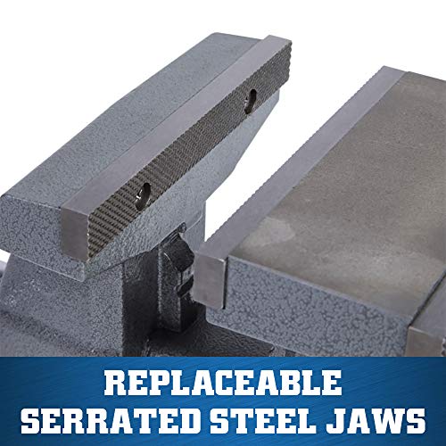 Wilton 4650R Reversible Bench Vise, 6-1/2" Jaw Width, 7-1/4" & 12-3/4" Jaw Opening (28822) Gray #TOP4