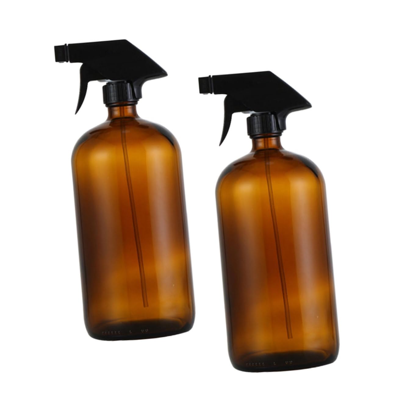 SHERCHPRY Glas Sprühflaschen 500ml Wiederbefüllbare 2 Stück Braune mit Auslaufsicherem Design Tragbare Kleine Sprühflaschen für Make Up und Hautpflege