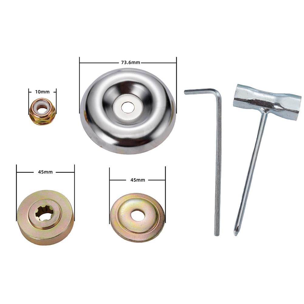 Cabezal de Corte Hierba Alambre Acero 7/8/9 Pulgadas, Cepillo Universal for Malas Hierbas, Compatible con cortacésped eléctrico, desbrozadora, eliminación óxido Musgo(F 9in 230MM)
