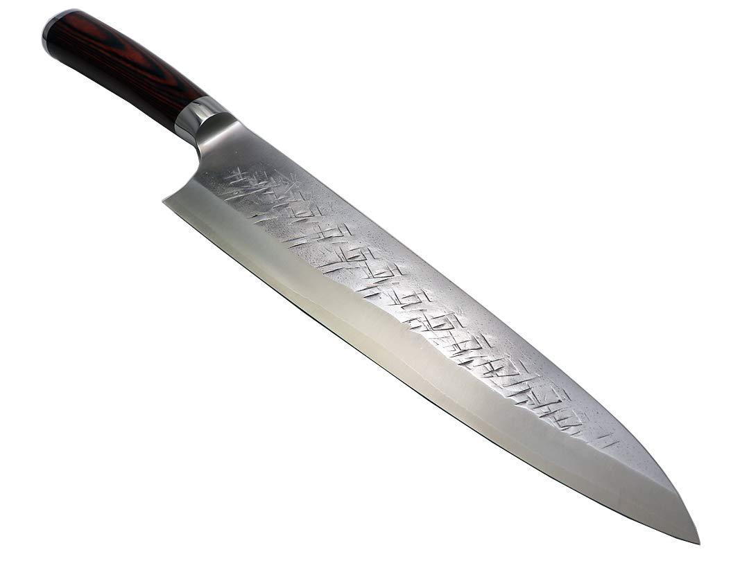 新品 佐治武士 SRS13粉末ハイス鋼 牛刀 240mm ペティ セット 赤合板 Amazon | 佐治武士作『SRS13 粉末ハイス鋼 牛刀240』赤合板ハンドル