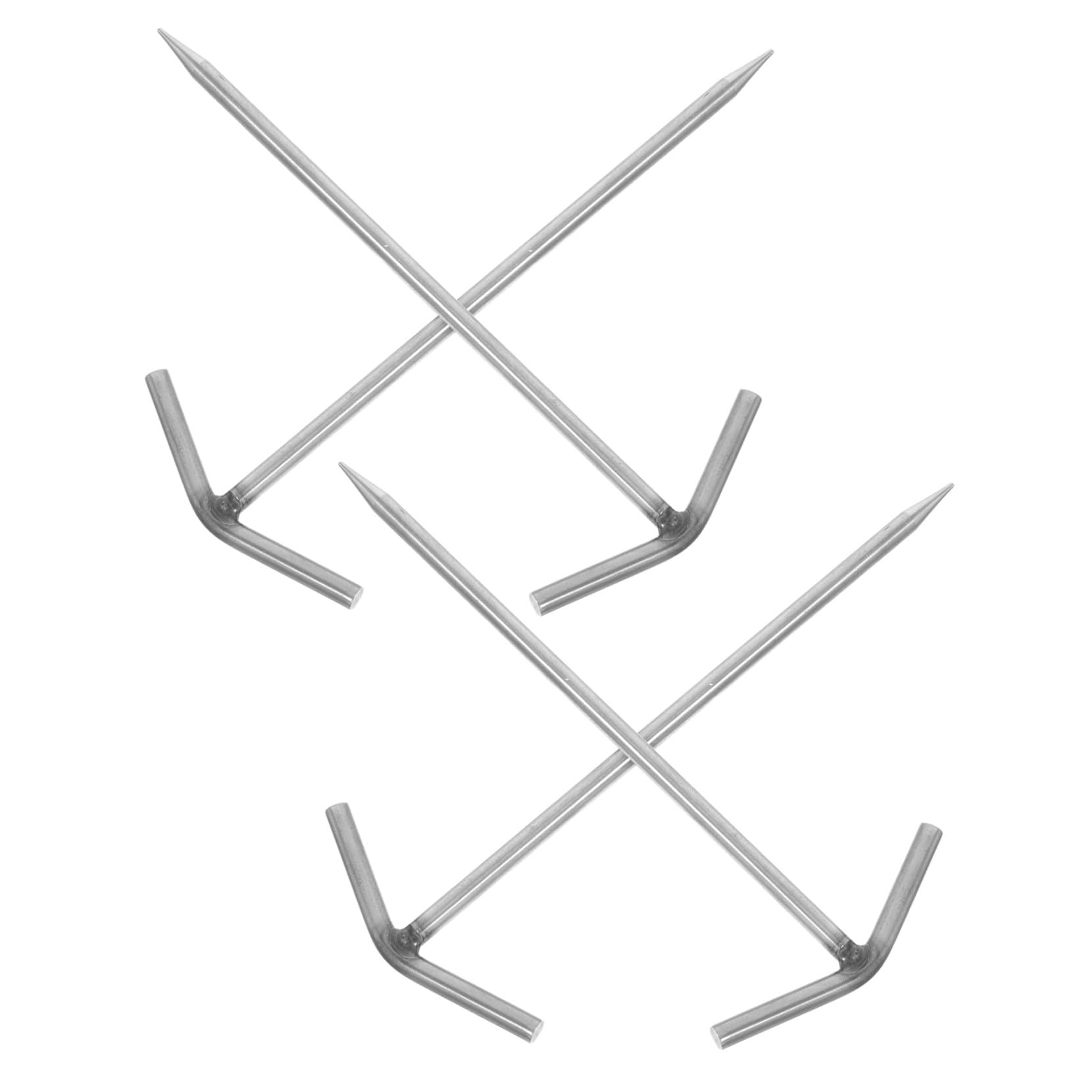 Estacas para carpas de acero inoxidable ifundom clavos en T 4 piezas