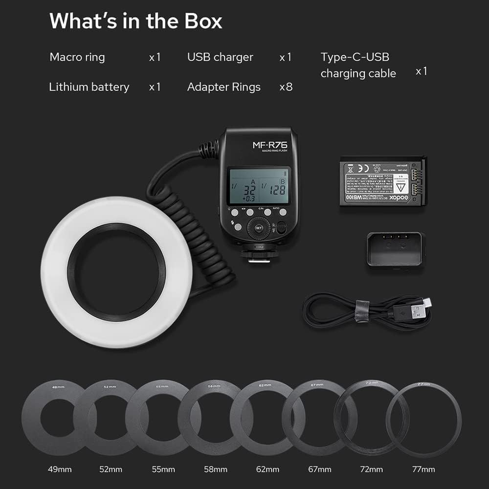 GODOX Flash annulaire Macro MF-R76