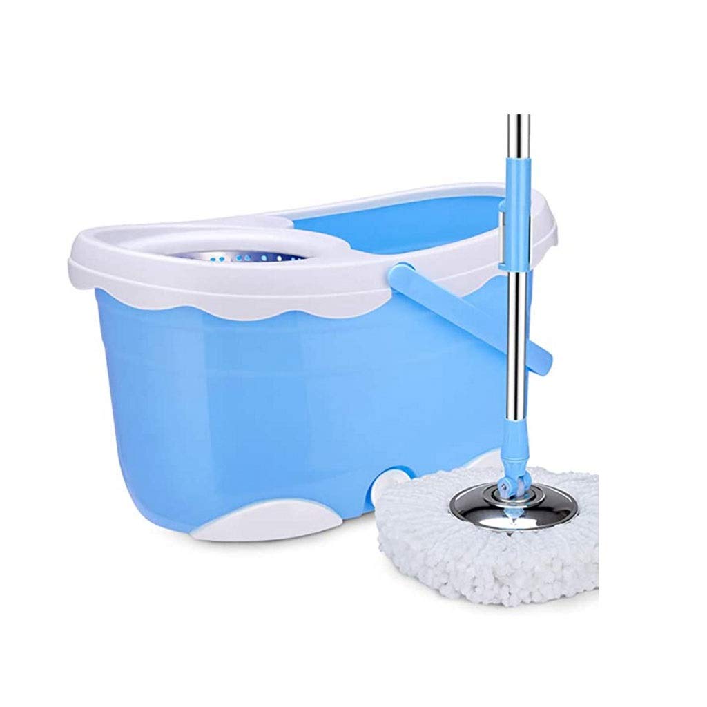 Vadrouille en microfibre bleue avec rotation 360 pour le nettoyage efficace des sols
