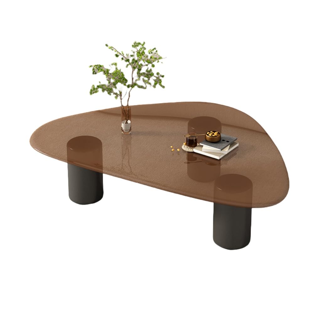 Amazon.co.jp: WXQガラスセンターテーブル、丸ガラステーブル、丸型