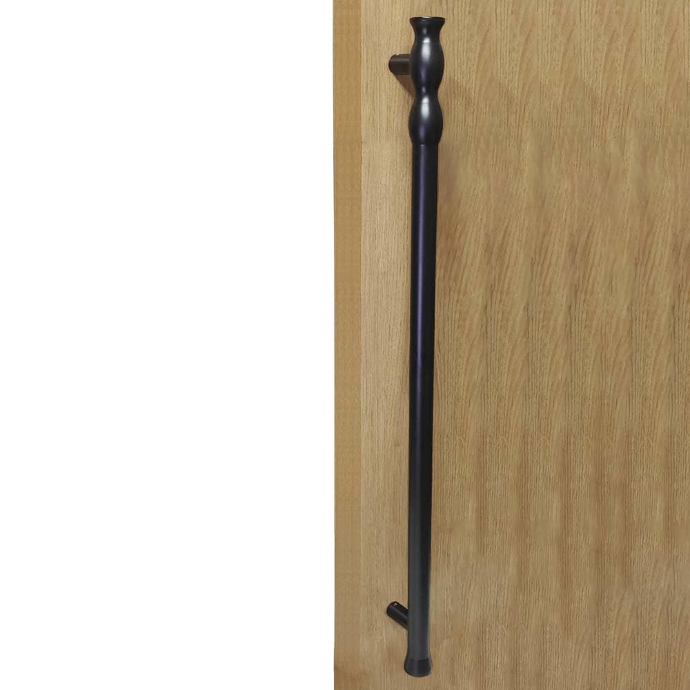 VOLO Door Handle and Pull-Push Handle for Wooden and Glass Doors - Perfect for Home, Hotel, or Office Door Hardware (Model No. S-1204) - 600MM (24") (Black, 1)-picture-15