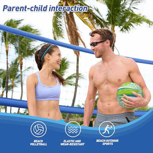 Image of Soft Rubber Lightweight Volleyball for Indoor Training Game Competition, Gym, Outdoor Beach Play, Gift for Kids,Fit for Beginner, Teenager, Adult, 1pcs