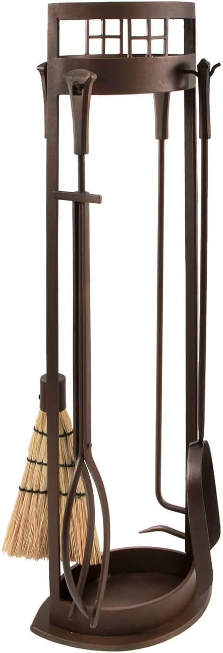 Arts and Crafts Fireplace Set 5-Piece Tool Set