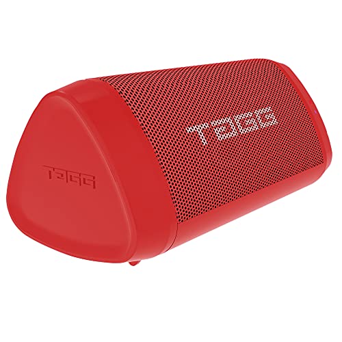 Image of TAGG Sonic Angle 1 10W Portable Bluetooth Speakers Wireless with Dedicated Bass Radiator || Dual Stereo, Water Resistant, 10 hrs Continuous Battery Life- Red