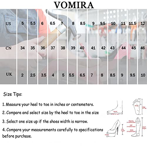 Vomira Knee High Boots For Women Pointed Toe Chunky Cork Heel Knight Boots Vintage Embroidery Cowgirl Over The Knee Boots #TOP7