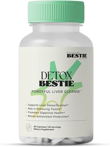 Detox Bestie Supplement - Detox Cleanse for Women & Men, Supports Liver Health, Promotes Digestive Health, Helps Remove Toxins, Formulated with