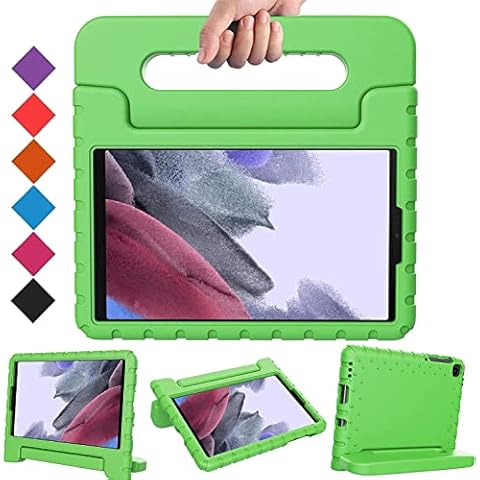 GSM BRANDED Kids Tablet Case for Samsung Galaxy Tab A7 Lite 8.7 Inch 2021(SM-T220 T225 T227),Lightweight With Handle Shockproof Ultra Protective Case Cover Kickstand.(GREEN) Cover