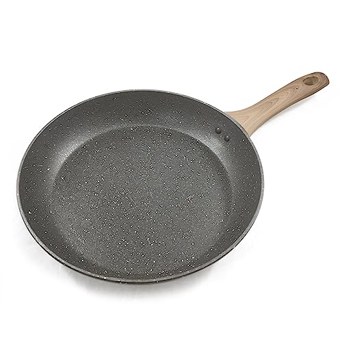 Rumplex - Sartén para freír (20 cm, revestimiento antiadherente y antiarañazos de aluminio, compatible con todo tipo de fuegos, incluida la inducción para hornear sana, entrada perfecta