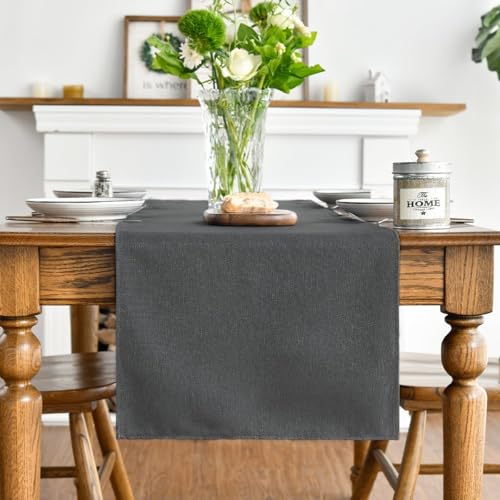 Artoid Mode Grigio Primavera Runner Da Tavolo Autunno Lavabile Cucina Tavolo Da Pranzo Decorazione Per Interni Vacanze Festa Decorazione, 40x140 cm - immagine 4