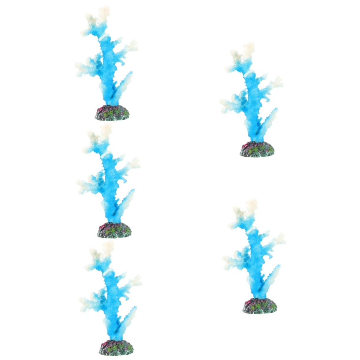 YARNOW 5 Piezas Paisajismo de Coral simulado Plantas de Acuario Artificiales Coral para Acuario Aire Decoración pecera Coral Arrecife de Coral del Acuario Decoraciones de Coral de Acuario