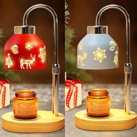 2 Pack Christmas Candle Warmer Lamp Cover