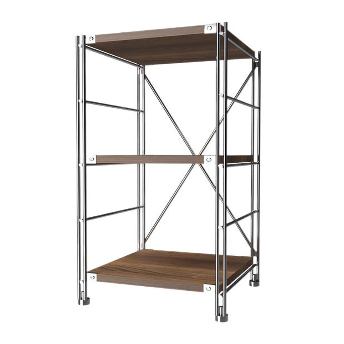 Scaffale Salvaspazio Scaffale Portoggetti da Cucina Distanza Regolabile Scaffali in Metallo per Garage Scaffali A Colonna 3 Tiers H 90cm L 60*W 30 cm