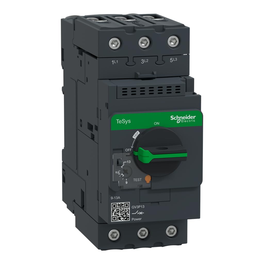Schneider Electric GV3P13 Tesys Gv3, Disyuntor Magnetotérmico, 9…13A, Conectores Everlink Btr