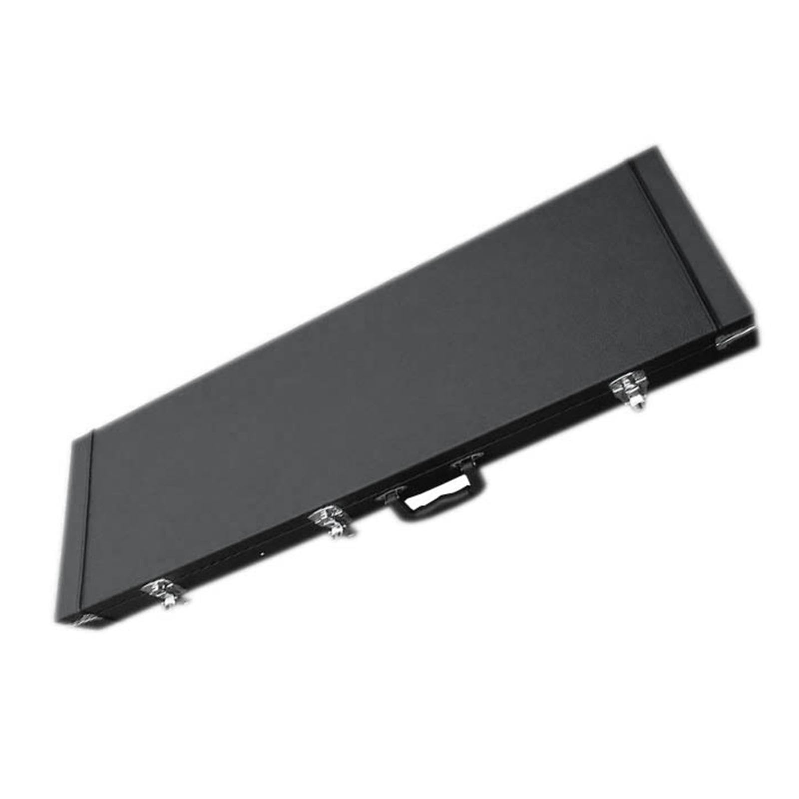 Custodia per basso con scomparto per accessori, dotata di interni in velluto per riporre in modo sicuro l'attrezzatura musicale. Custodia rigida per chitarre elettriche standard con serratura.