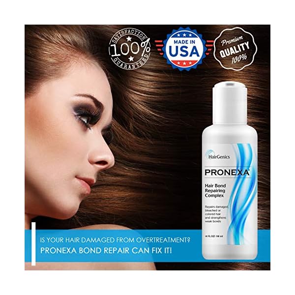 Hairgenics-Pronexa-Hair-Bonder-Bond-Repairing-Complex-and-Conditioner-for-Damaged-and-Treated-Hair-4-FL-OZ-Provides-8-full-treatments Hairgenics Pronexa Hair Bonder Bond Repairing Complex and Conditioner for Damaged and Treated Hair. 4 FL OZ Provides 8 full treatments