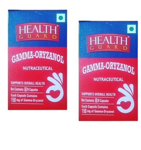 Health Guard Gamma Oryzanol Capsule-(3x60 Count) By RCMs-Pack of 2 (2) (B0DGGP3C92) Amazon Price History, Amazon Price Tracker