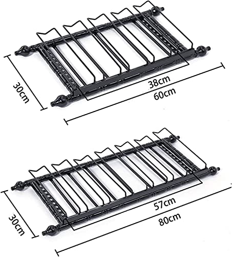 Casier à vin de plafond de 100x30cm réglable avec un support de verre suspendu