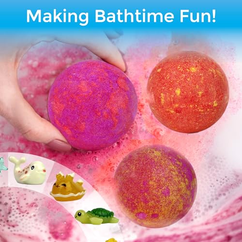 WhiteBird Bath Bombs for Kids Bath Bombs with Surprise Inside Set of 6 Bath fizzers Surprise Bath Bombs for Kids - Image 5