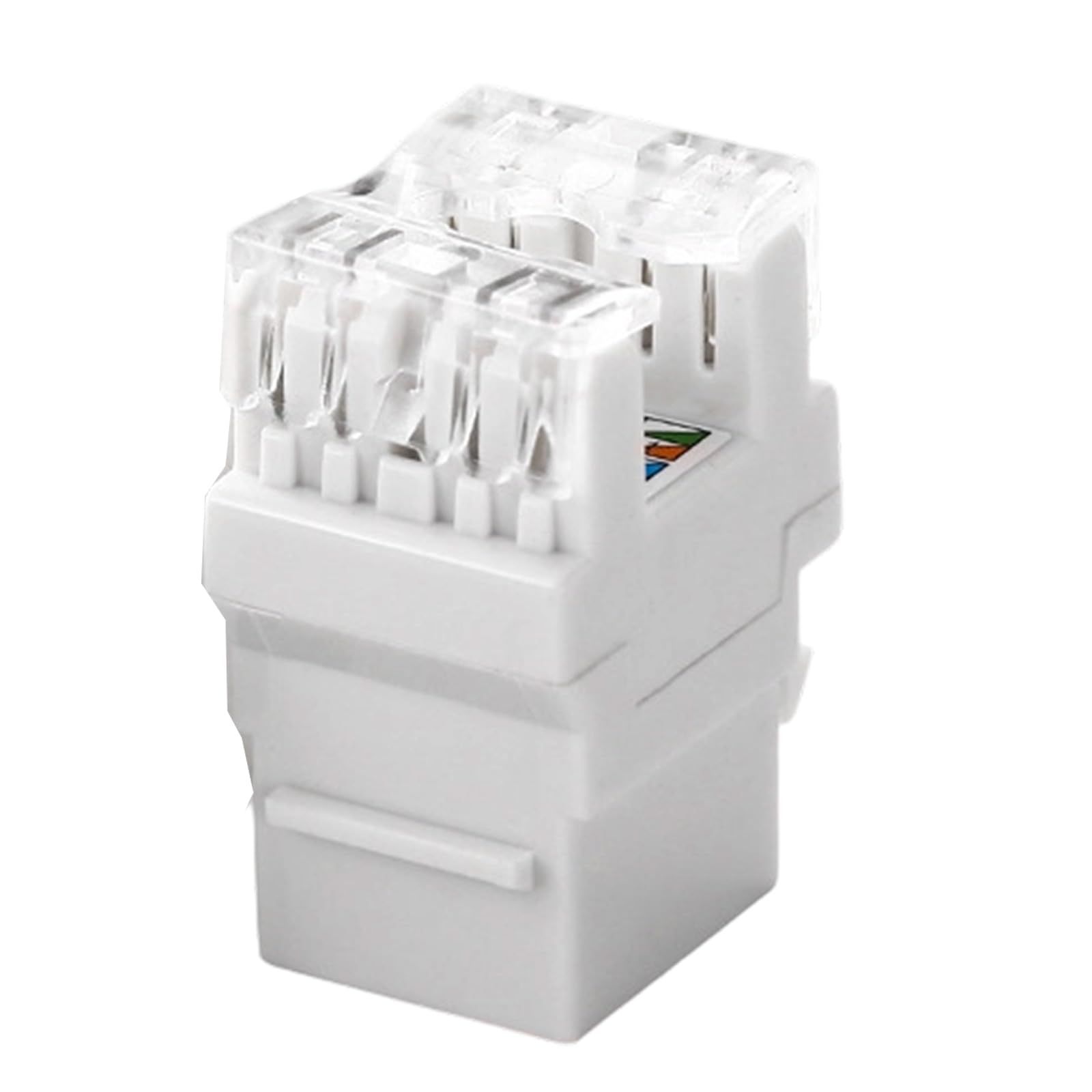 Modern Styles Internet Outlet Cover with Round Edges & Spacious Back Cavity Telephone & Internet Wall Plate for Neat Wire Ethernet Wall Plate