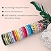 WILDREEDS 8Pcs Hair Ties for Thick Hair, Hair Tie Bracelet Ponytail Holders, Exceptionally Secure with Gentle Hold Hair Ties for Girls and Women Hair Accessories, Mixed Color 4