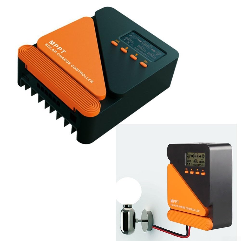 Controlador de panel solar MPPT avanzado de 12 V/24 V para autocaravana marina, carga inteligente de 4 etapas, protección de ácido de litio, 10 A, 20 A, 30 A, 40 A (40 A)