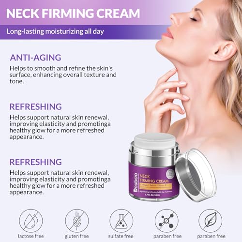 Advanced Neck Firming Cream – 3% Retinol & Hyaluronic Acid for Wrinkle Reduction, Lifting & Skin Tightening – Anti-Aging Moisturizer for Face, Neck & Décolleté – Deep Hydration, 1.7 FL OZ - Image 3