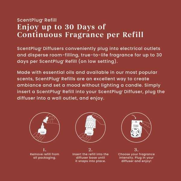 Image of Yankee Candle ScentPlug Refill, Sparkling Cinnamon, Plug-In Home Air Freshener Oil, Warm Inviting Cinnamon Aroma, Long-Lasting Fall and Holiday Fragrance, 0.625 Fl Oz (Pack of 4)