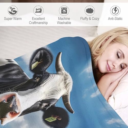 Couverture vache en flanelle 130x180cm de qualité supérieure
