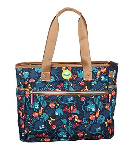 Image of Lily Bloom Pattern Handbag for Women, Large Capacity Tote Bag Satchel Shoulder Bag
