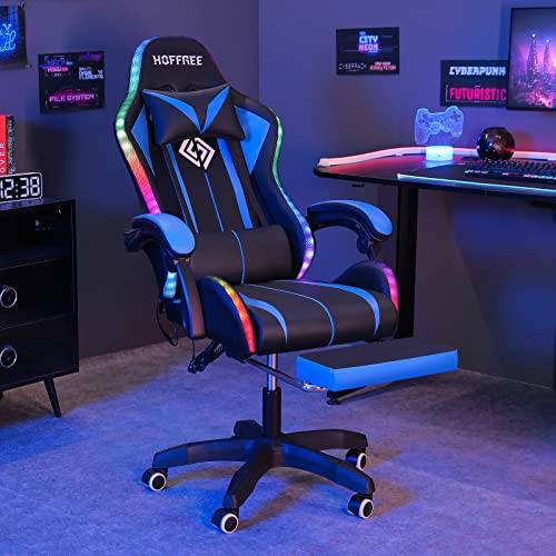 VANSPACE RGB Gaming Chair Massage with LED Lights HOGC-GP102 の商品画像 1