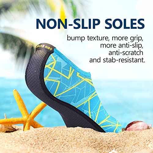 Image of JACKSHIBO Water Shoes for Women Men Quick-Dry Swim Shoes Beach Water Socks | Aqua, Swimming, Yoga, Surf, River, Lake, Kayak, Pool Socks, Cruise Essentials, Sport, Adult, Unisex, Cute, Barefoot, Vacation
