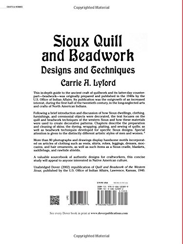 Sioux Quill And Beadwork: Designs And Techniques (Native American) #TOP1
