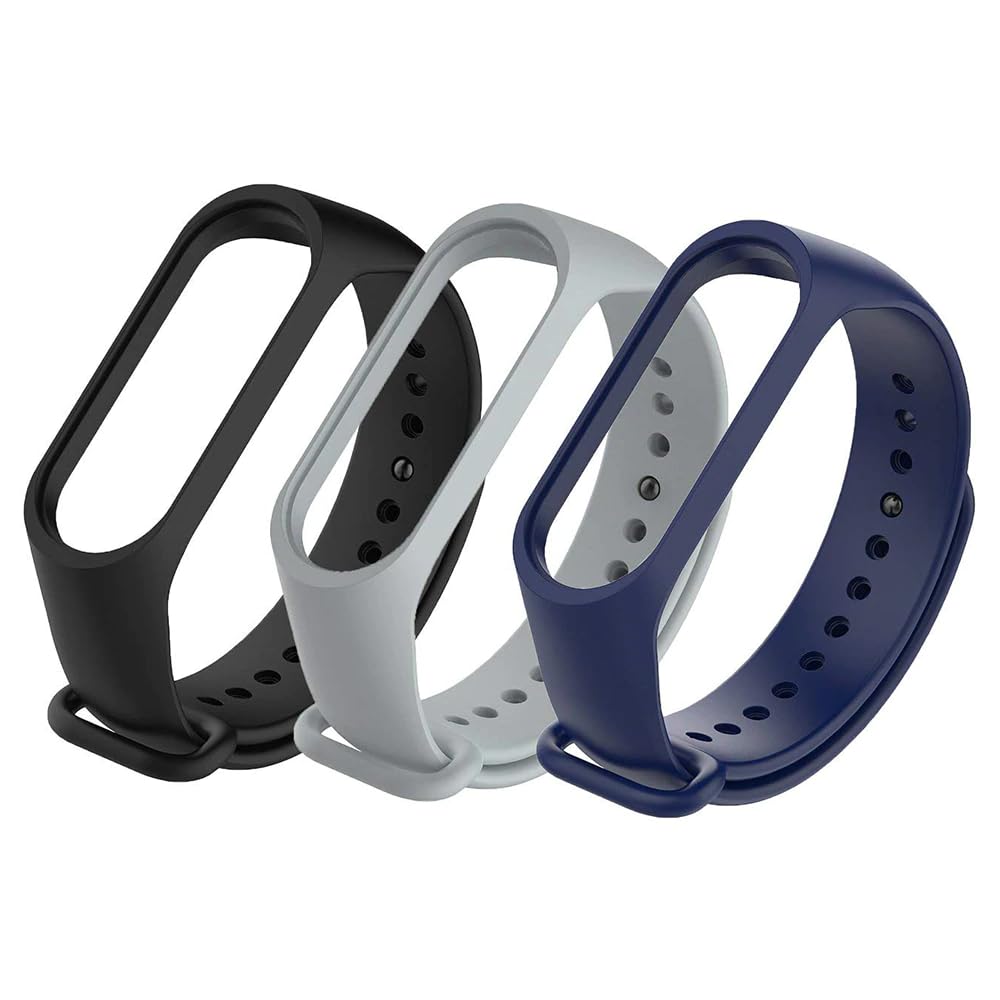 Inefable® Mi Band 3 & 4 Strap Band Wristband Strap Compatible with Mi Band M3 & M4 Original Device Not Included |
