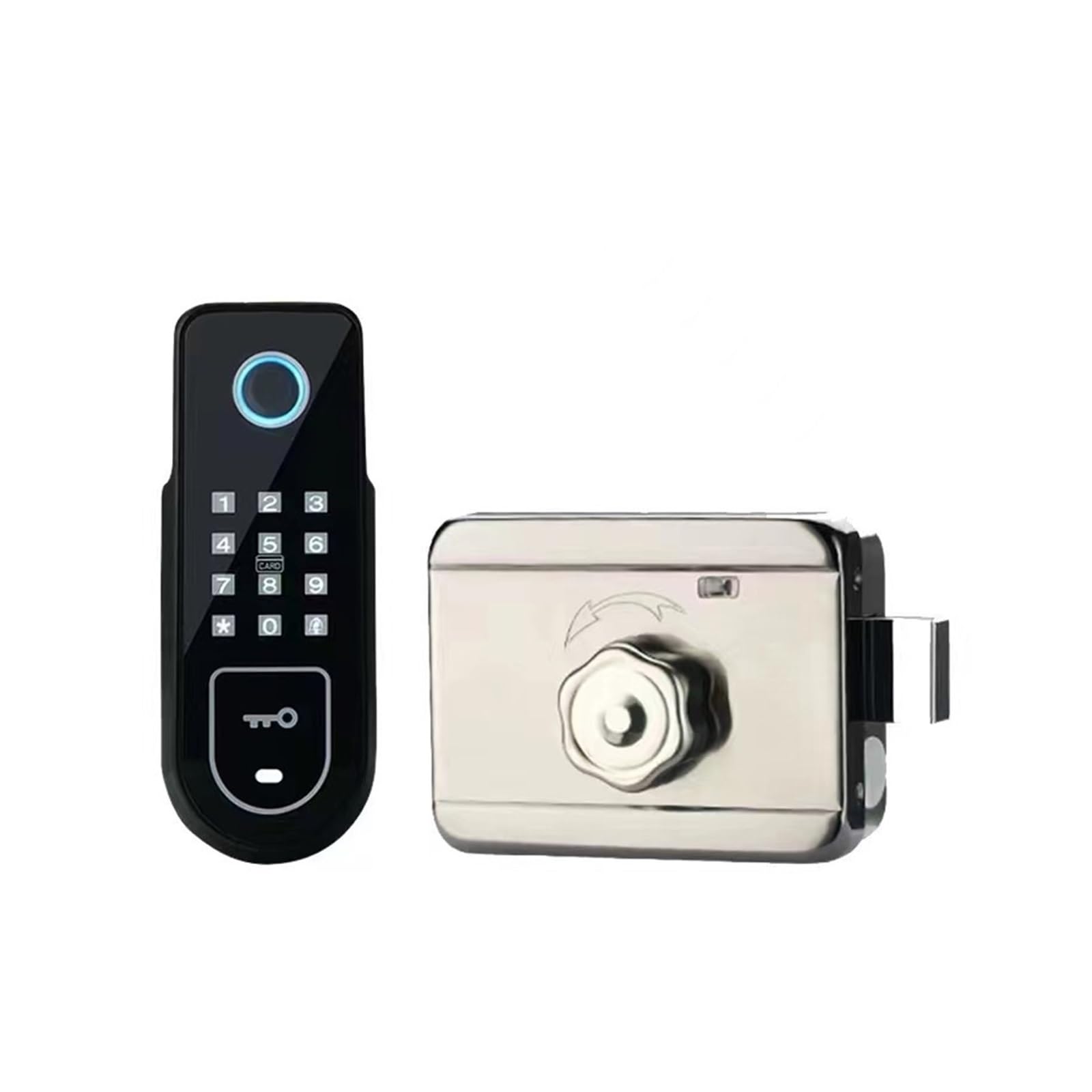 Poignée de porte intelligente Bluetooth avec serrure électronique à empreinte digitale