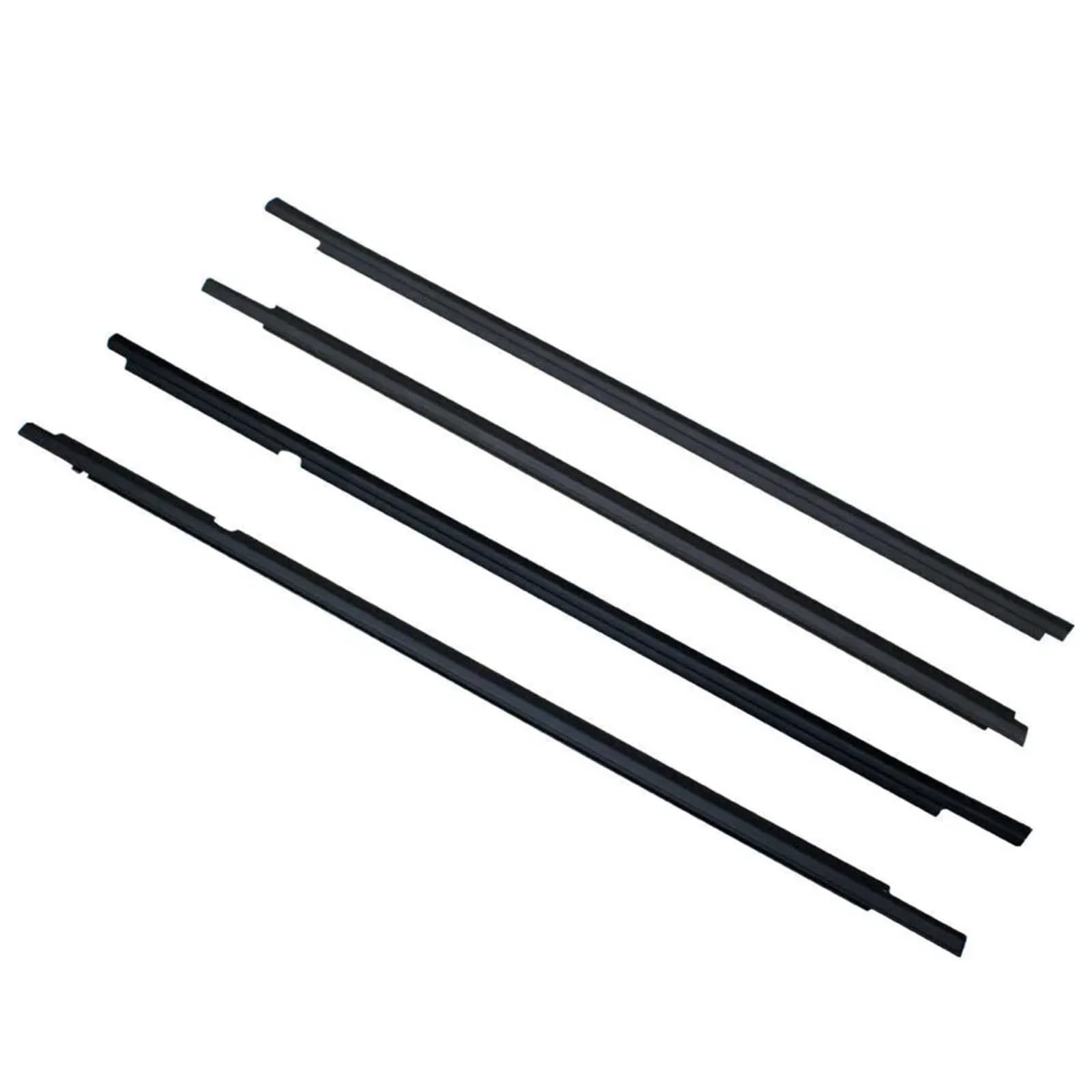 Glilar Black Automotive Window Seals Compatible With Toyota For Corolla For Altis 4-Door Sedan 2003-2008 4Pcs Car Outer Door Seal Windows Weatherstrip 7572002120(Black)