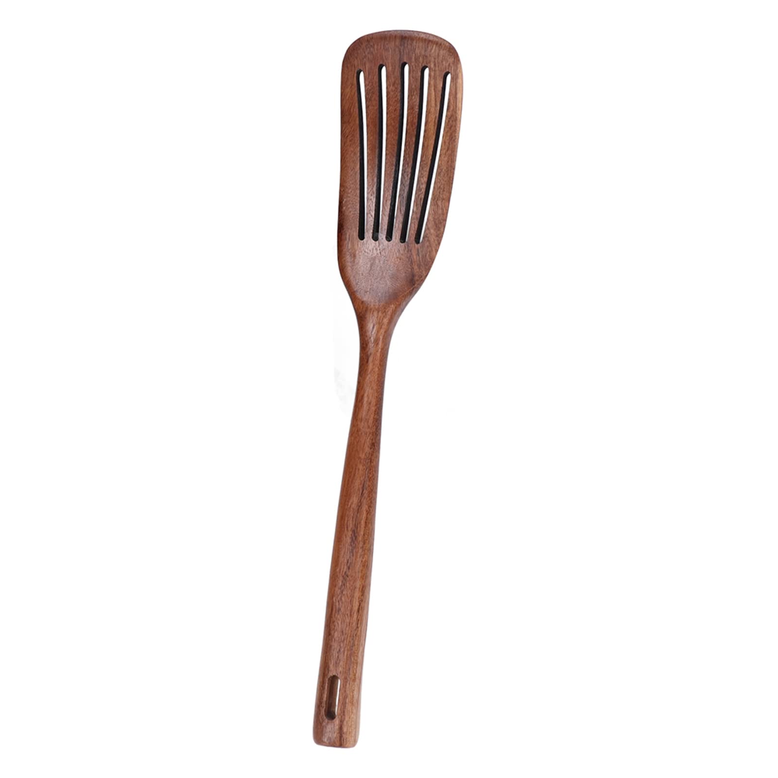 Spatola In Legno Di Teak A Manico Lungo - Per Creme, Insalate E Padelle Antiaderenti, 25,5 Cm, Naturale E Resistente