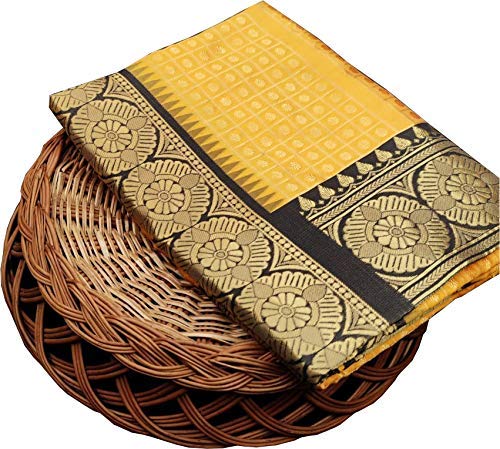 Ambellish Women Banarasi Lichi Silk Saree With Blouse Pieaces