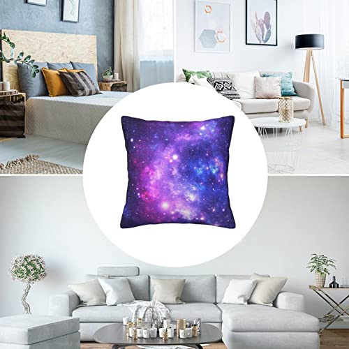 Galaxy Star Space Nebula Throw Pillow Covers 18X18 Pillowcase Farmhouse Pillow Case Square Cushion For Living Room Couch Sofa Bed Home Outdoor Indoor Decor Set Of 2 #TOP4