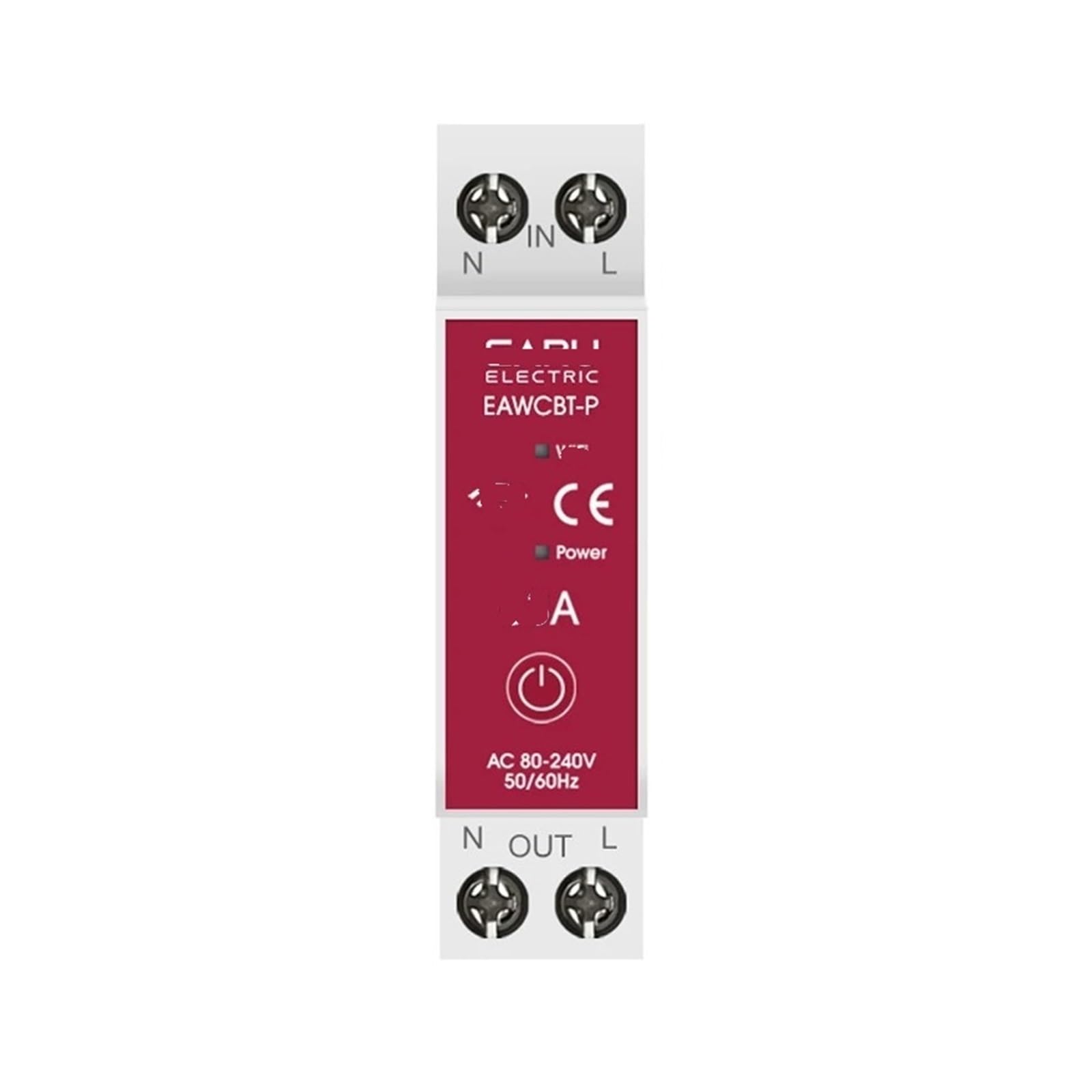 JNVFTCUX EAWCBT-P 63A 1P+N Smart Switch Energy Meter KWh Metering Monitoring Circuit Breaker Timer Relay Voltage Protector(40a)